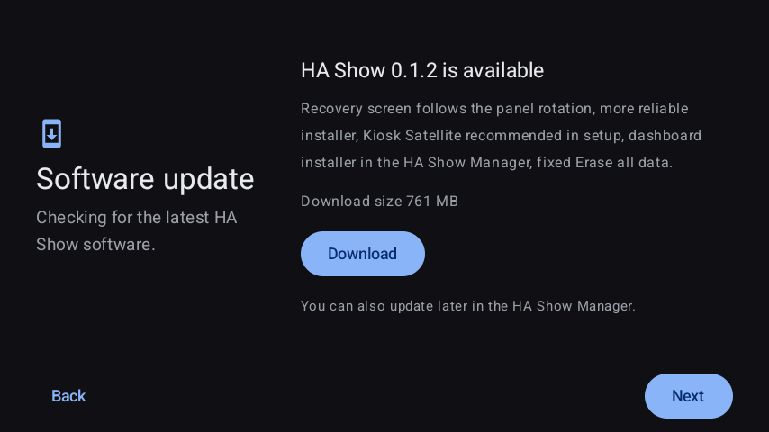 Software update available